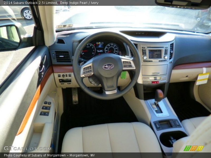 Deep Indigo Pearl / Ivory 2014 Subaru Outback 2.5i Limited