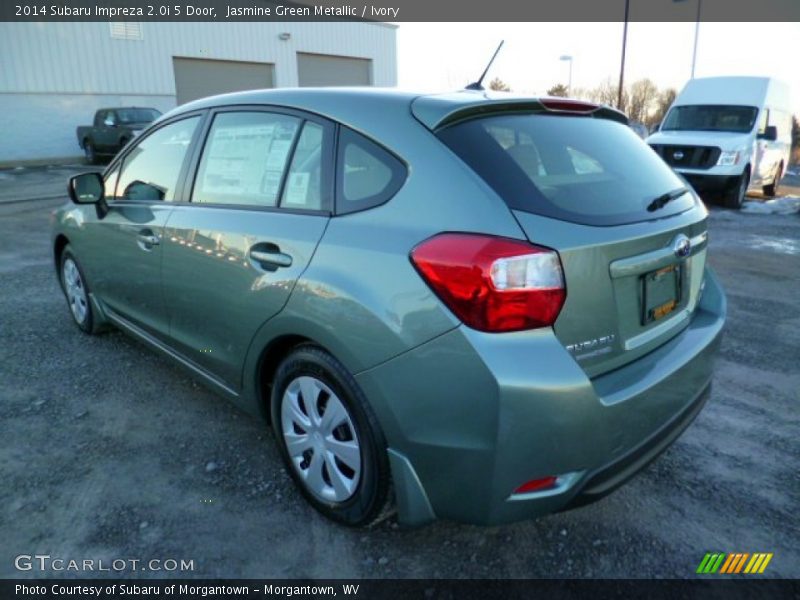 Jasmine Green Metallic / Ivory 2014 Subaru Impreza 2.0i 5 Door