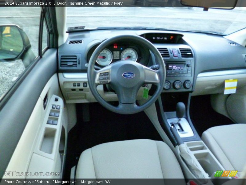 Jasmine Green Metallic / Ivory 2014 Subaru Impreza 2.0i 5 Door