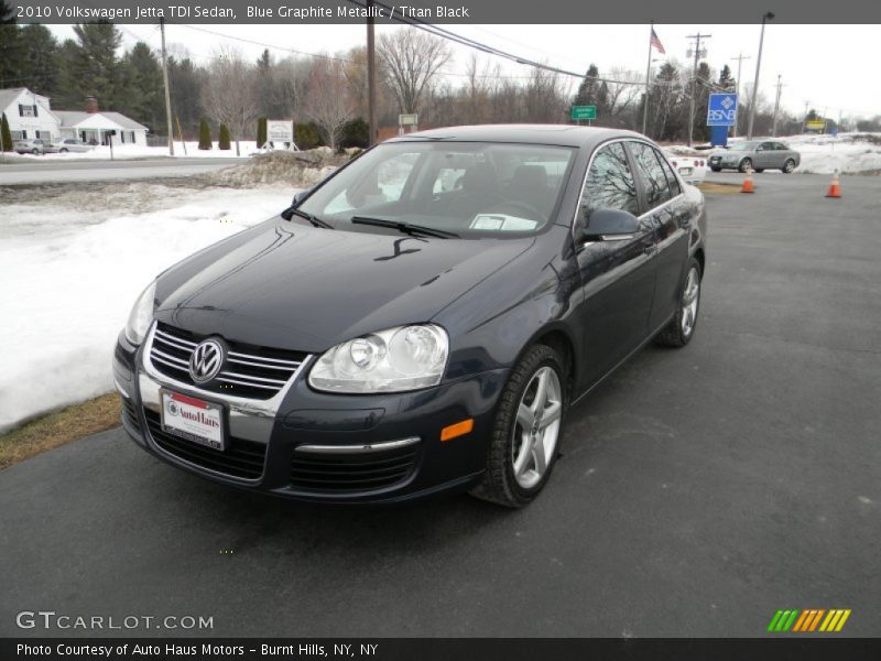 Blue Graphite Metallic / Titan Black 2010 Volkswagen Jetta TDI Sedan