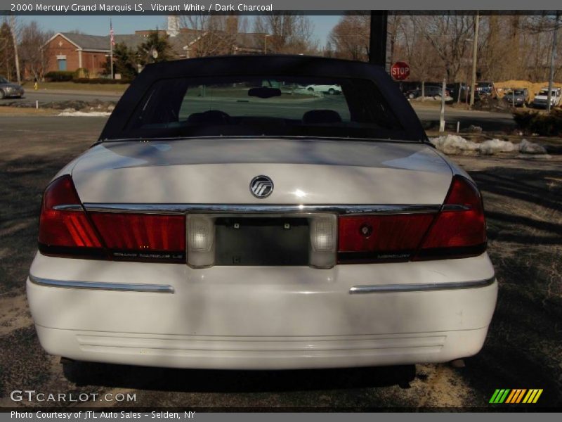 Vibrant White / Dark Charcoal 2000 Mercury Grand Marquis LS