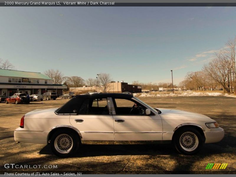 Vibrant White / Dark Charcoal 2000 Mercury Grand Marquis LS