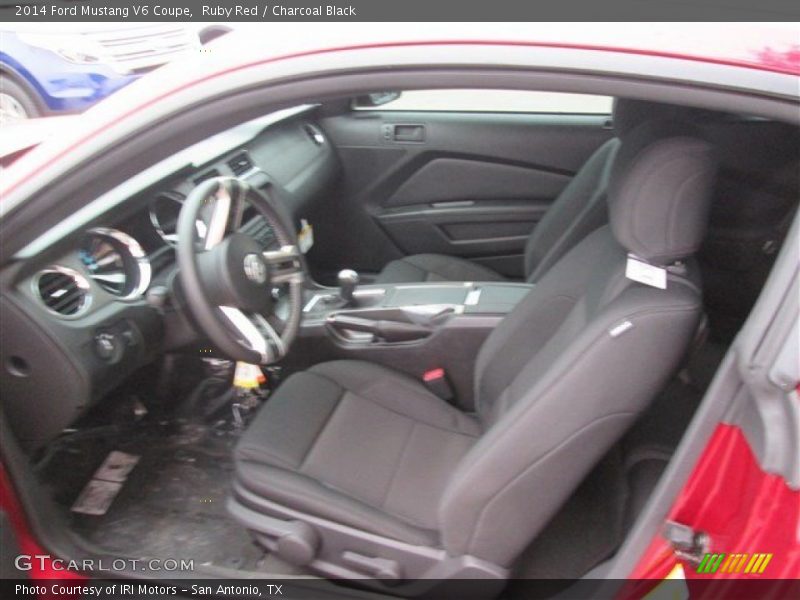 Ruby Red / Charcoal Black 2014 Ford Mustang V6 Coupe