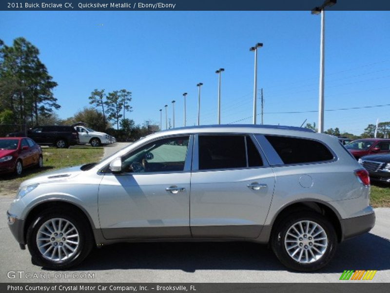 Quicksilver Metallic / Ebony/Ebony 2011 Buick Enclave CX