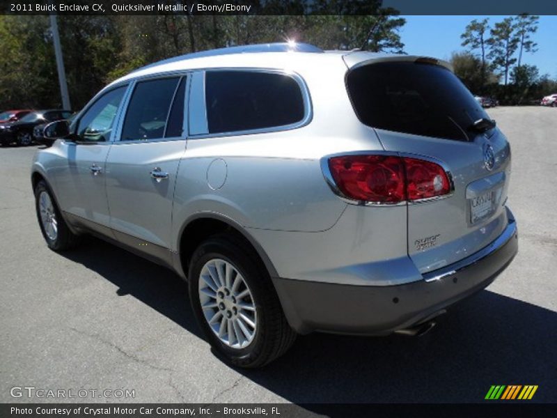 Quicksilver Metallic / Ebony/Ebony 2011 Buick Enclave CX