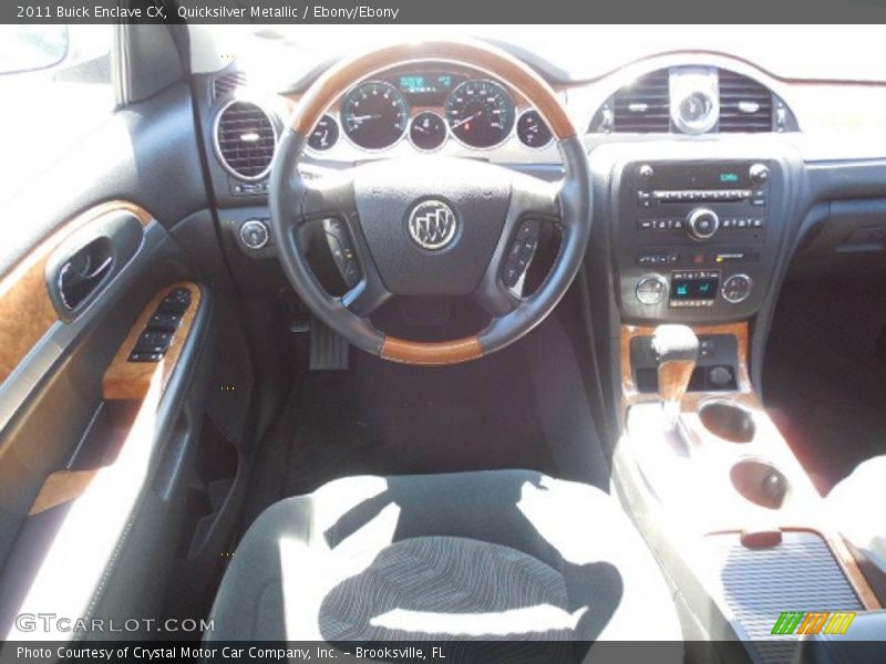 Quicksilver Metallic / Ebony/Ebony 2011 Buick Enclave CX