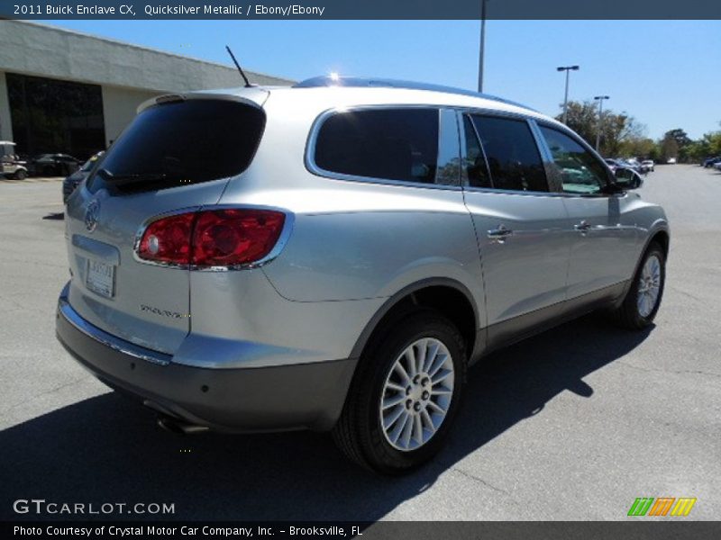 Quicksilver Metallic / Ebony/Ebony 2011 Buick Enclave CX