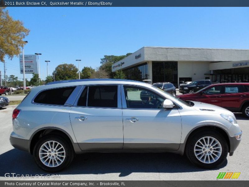 Quicksilver Metallic / Ebony/Ebony 2011 Buick Enclave CX