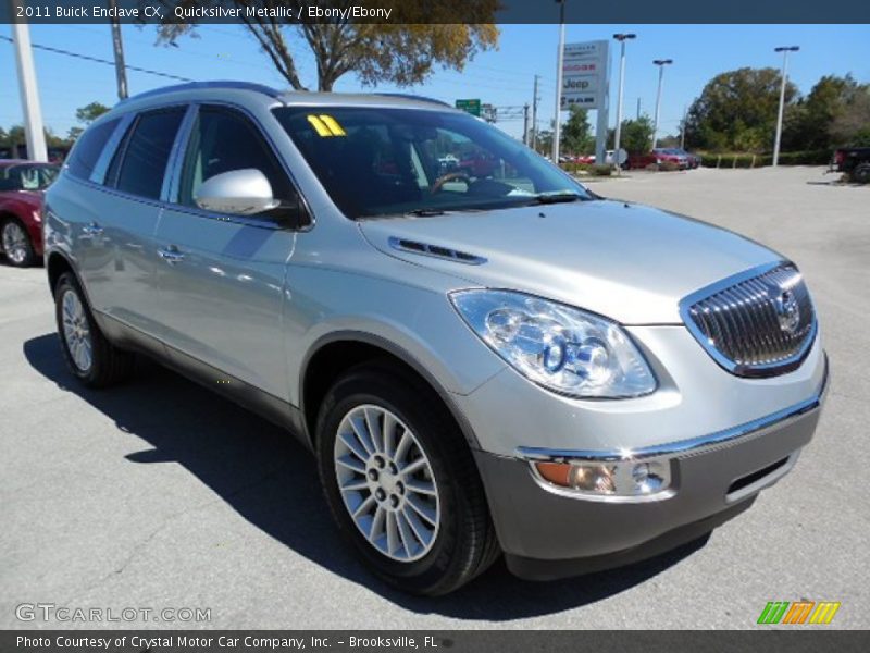 Quicksilver Metallic / Ebony/Ebony 2011 Buick Enclave CX