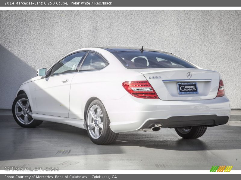 Polar White / Red/Black 2014 Mercedes-Benz C 250 Coupe