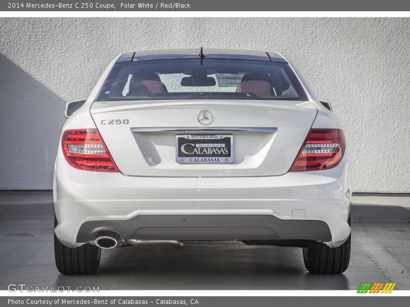 Polar White / Red/Black 2014 Mercedes-Benz C 250 Coupe