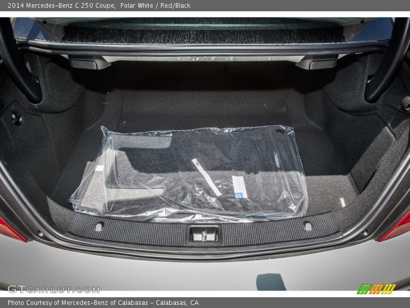 Polar White / Red/Black 2014 Mercedes-Benz C 250 Coupe