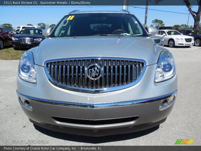 Quicksilver Metallic / Ebony/Ebony 2011 Buick Enclave CX