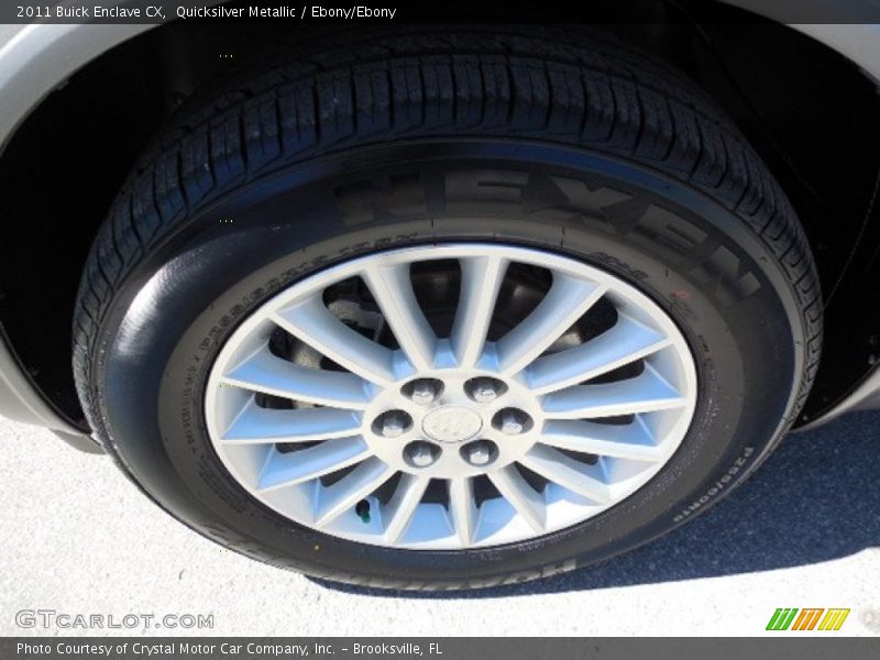 Quicksilver Metallic / Ebony/Ebony 2011 Buick Enclave CX