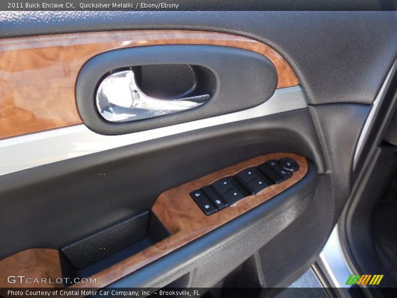 Quicksilver Metallic / Ebony/Ebony 2011 Buick Enclave CX