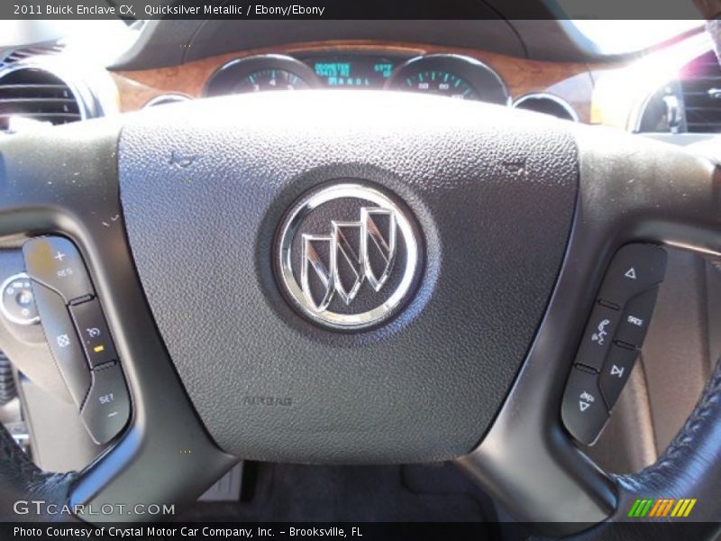 Quicksilver Metallic / Ebony/Ebony 2011 Buick Enclave CX