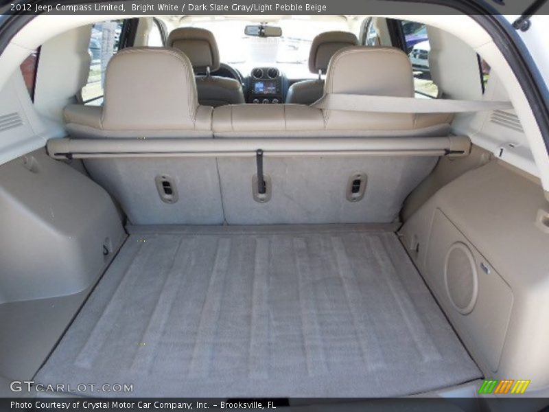 Bright White / Dark Slate Gray/Light Pebble Beige 2012 Jeep Compass Limited