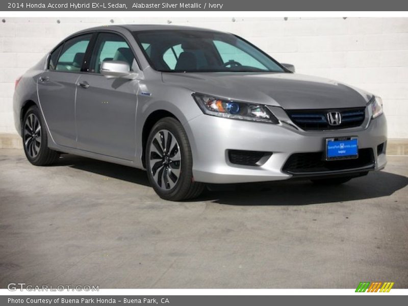 Alabaster Silver Metallic / Ivory 2014 Honda Accord Hybrid EX-L Sedan
