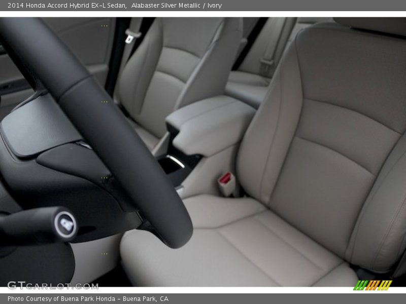 Alabaster Silver Metallic / Ivory 2014 Honda Accord Hybrid EX-L Sedan