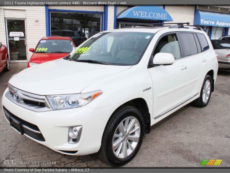 Blizzard White Pearl / Ash 2011 Toyota Highlander Hybrid Limited 4WD