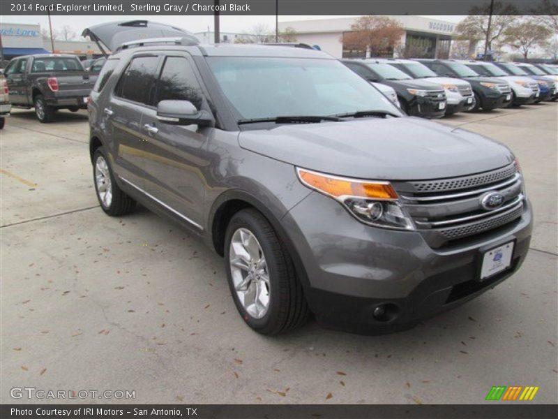 Sterling Gray / Charcoal Black 2014 Ford Explorer Limited