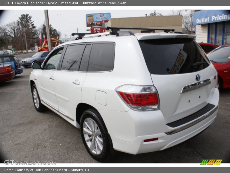 Blizzard White Pearl / Ash 2011 Toyota Highlander Hybrid Limited 4WD
