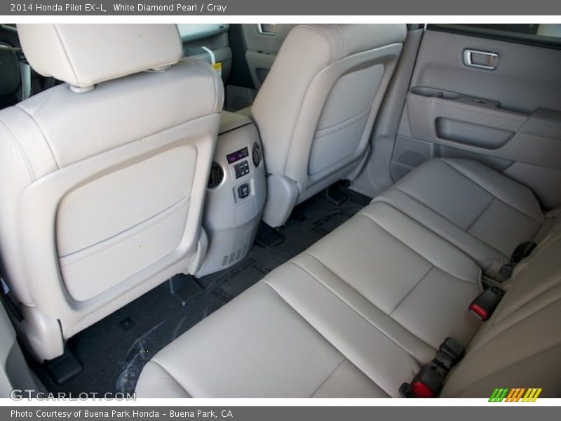 White Diamond Pearl / Gray 2014 Honda Pilot EX-L