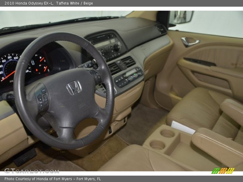 Taffeta White / Beige 2010 Honda Odyssey EX-L