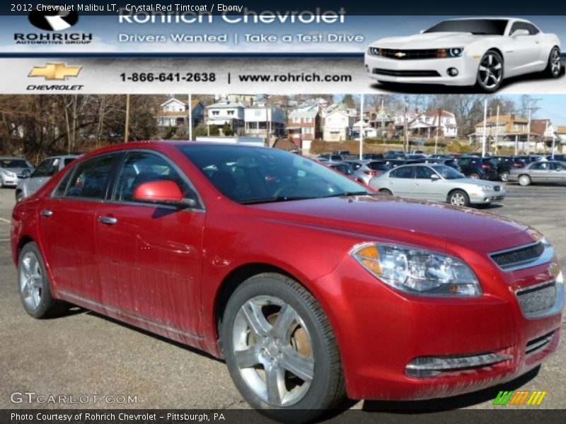 Crystal Red Tintcoat / Ebony 2012 Chevrolet Malibu LT