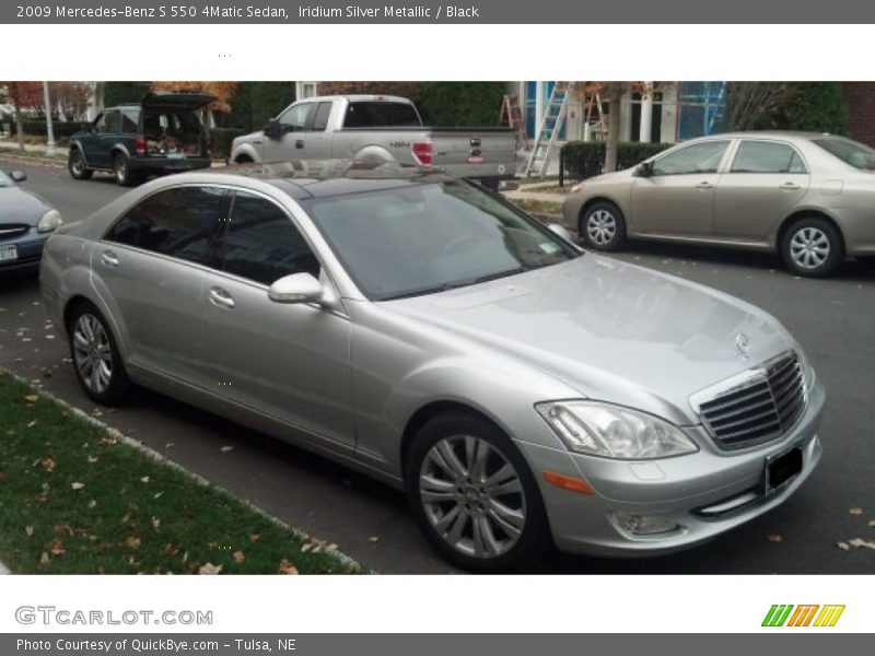 Iridium Silver Metallic / Black 2009 Mercedes-Benz S 550 4Matic Sedan