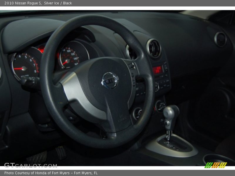 Silver Ice / Black 2010 Nissan Rogue S