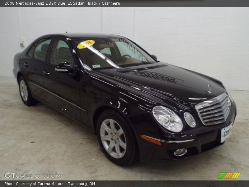 Black / Cashmere 2008 Mercedes-Benz E 320 BlueTEC Sedan