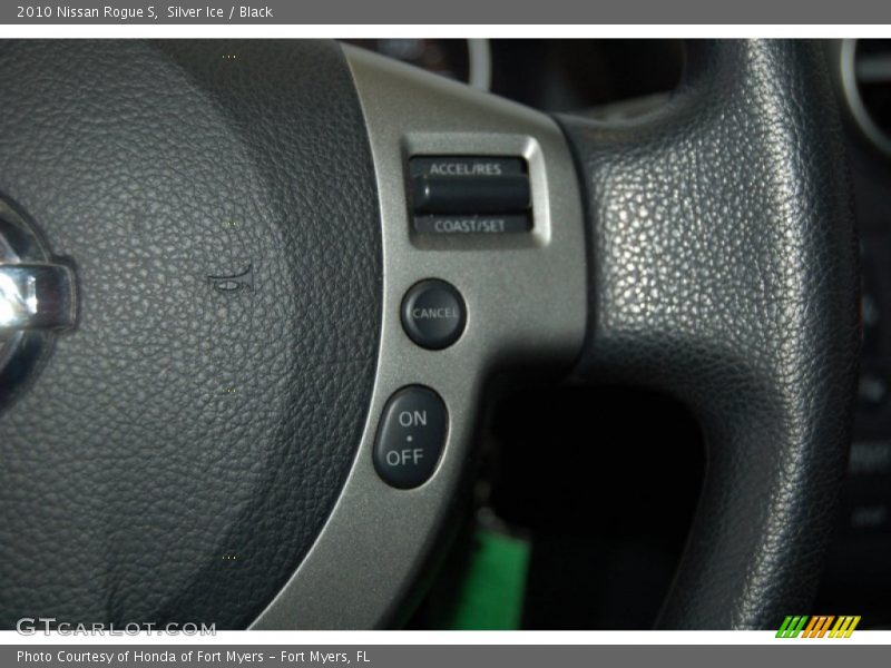 Silver Ice / Black 2010 Nissan Rogue S