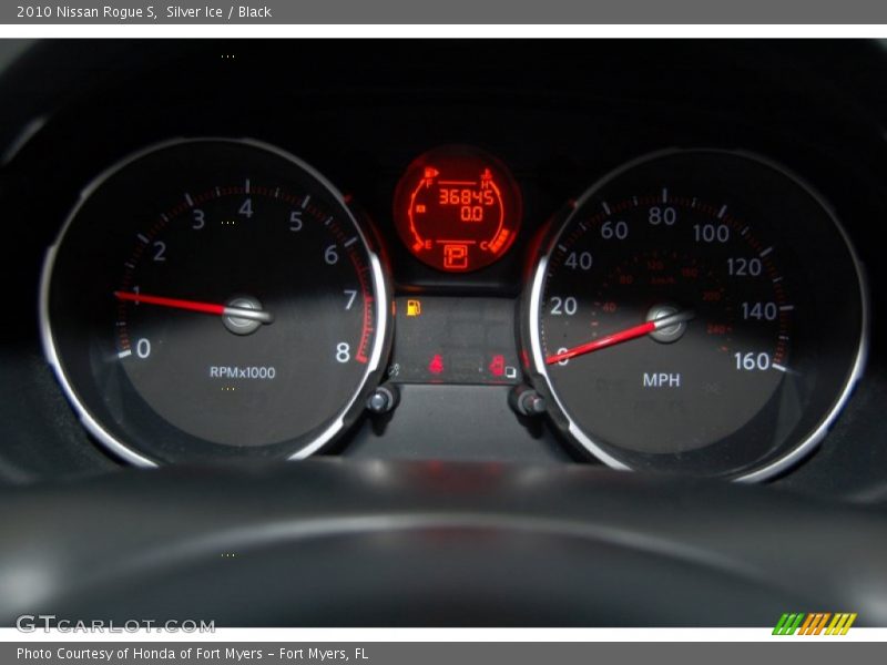 Silver Ice / Black 2010 Nissan Rogue S