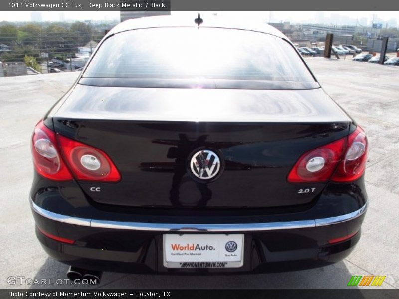 Deep Black Metallic / Black 2012 Volkswagen CC Lux