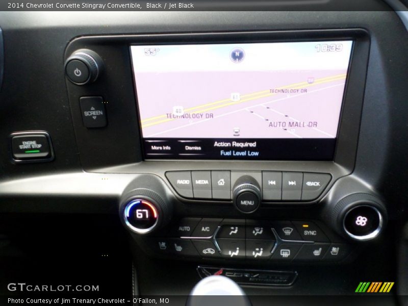 Navigation of 2014 Corvette Stingray Convertible