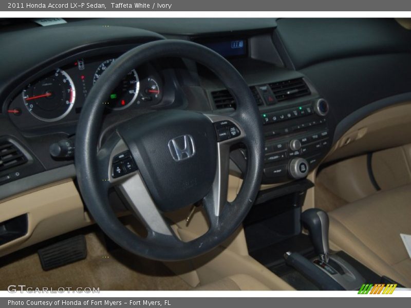 Taffeta White / Ivory 2011 Honda Accord LX-P Sedan