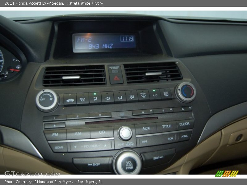 Taffeta White / Ivory 2011 Honda Accord LX-P Sedan