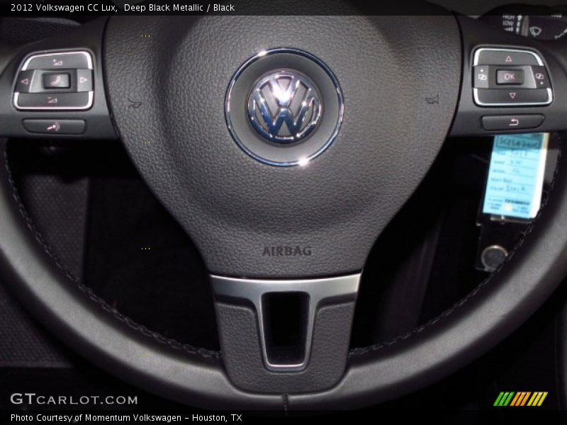 Deep Black Metallic / Black 2012 Volkswagen CC Lux