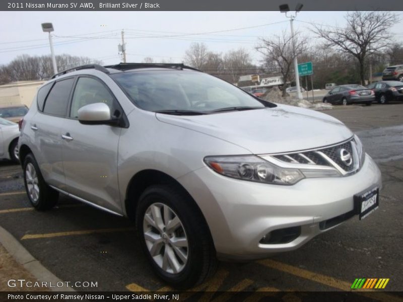 Brilliant Silver / Black 2011 Nissan Murano SV AWD
