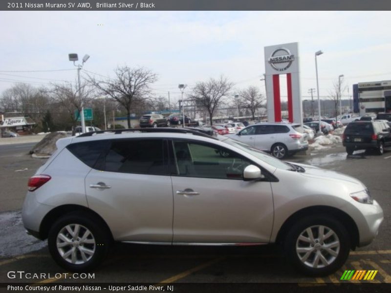 Brilliant Silver / Black 2011 Nissan Murano SV AWD