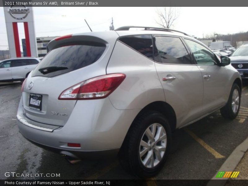 Brilliant Silver / Black 2011 Nissan Murano SV AWD