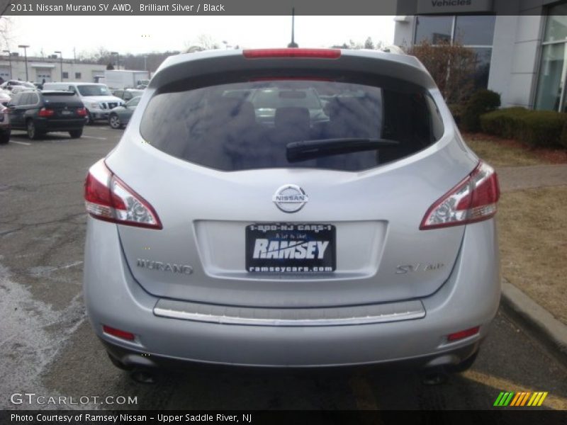 Brilliant Silver / Black 2011 Nissan Murano SV AWD