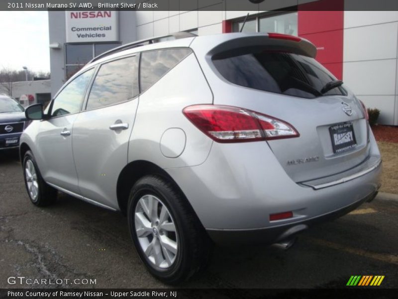 Brilliant Silver / Black 2011 Nissan Murano SV AWD