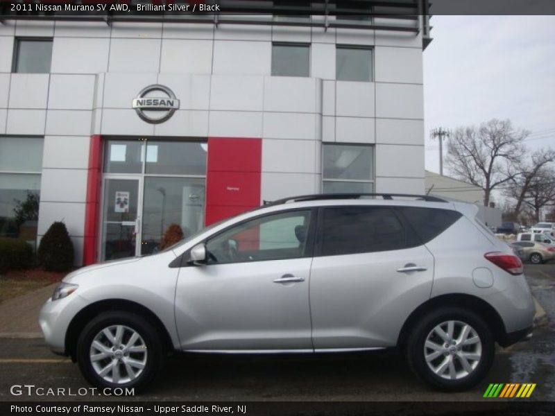 Brilliant Silver / Black 2011 Nissan Murano SV AWD