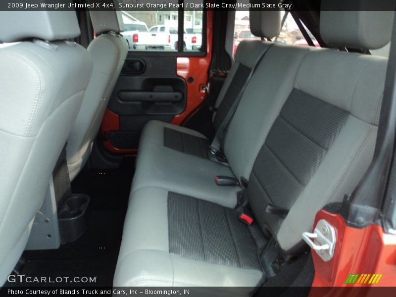 Sunburst Orange Pearl / Dark Slate Gray/Medium Slate Gray 2009 Jeep Wrangler Unlimited X 4x4