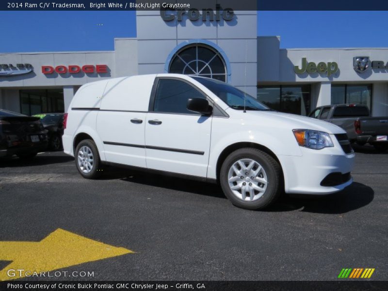 Bright White / Black/Light Graystone 2014 Ram C/V Tradesman