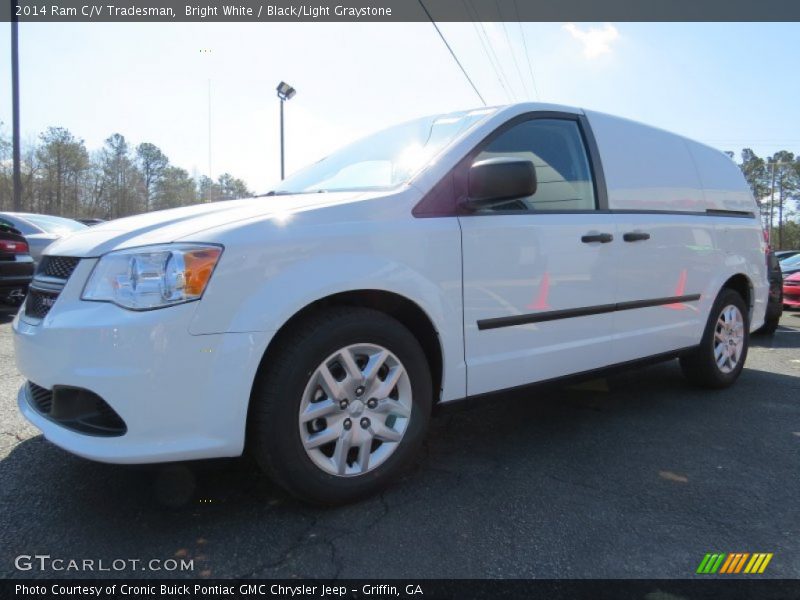 Bright White / Black/Light Graystone 2014 Ram C/V Tradesman