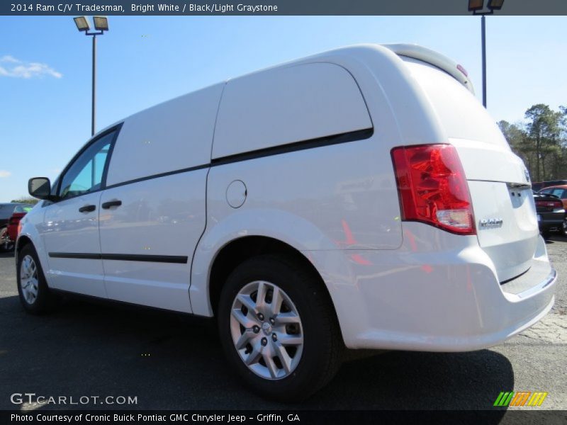Bright White / Black/Light Graystone 2014 Ram C/V Tradesman