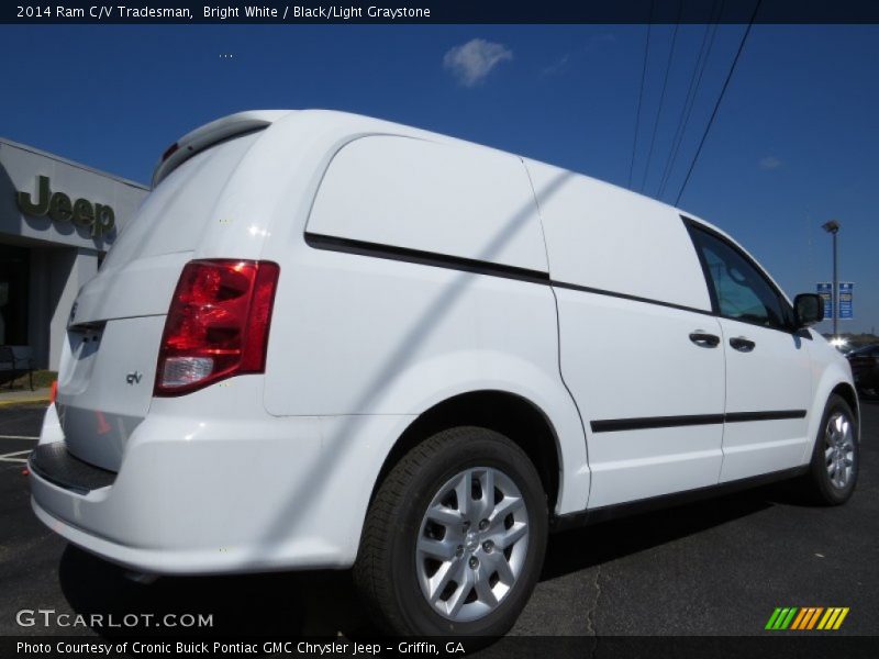 Bright White / Black/Light Graystone 2014 Ram C/V Tradesman